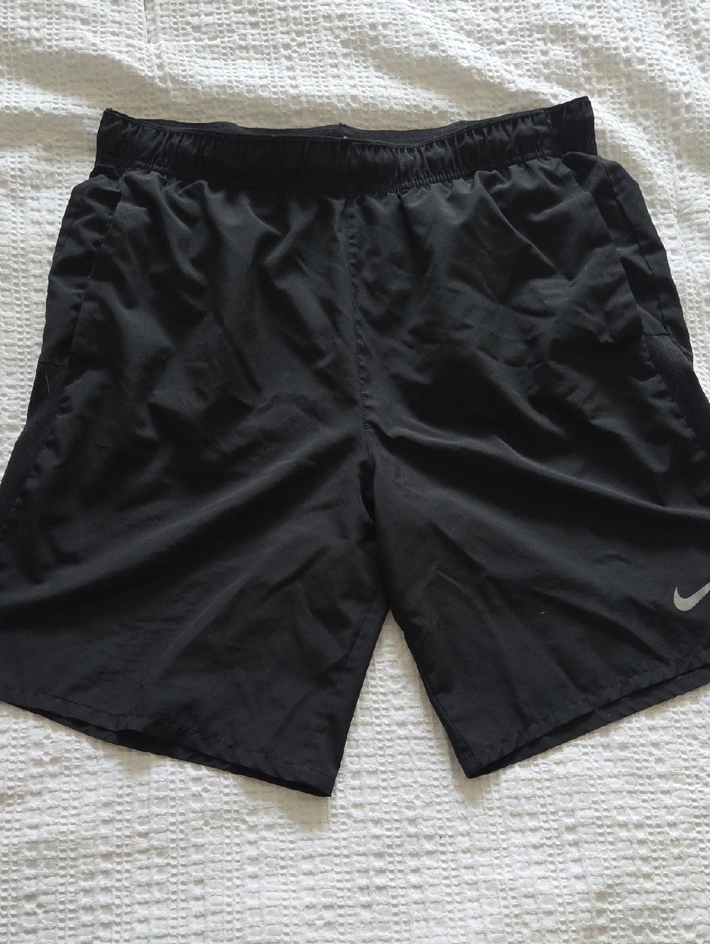 Nike Black Men’s Athletic Shorts with Reflective Swoosh
